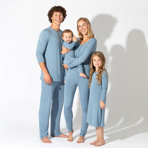 oasis-teal-bamboo-womens-pajama-set-bellabu-bear - Sophia's Style -4